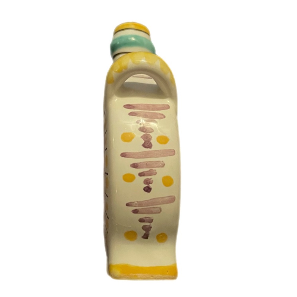 Antique Modra Ceramic Flask/decanter - Czechoslovakia. Handmade.Signed by artist - Picture 6 of 8